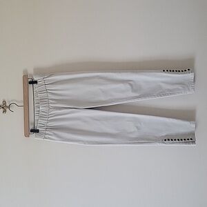 Soft Surroundings Stone Pull-on Jeggings Ankle Snaps Size SP Small Petite